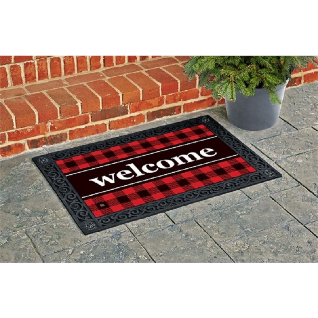 Buffalo Check Doormat MatMates Doormats Decorative Doormats