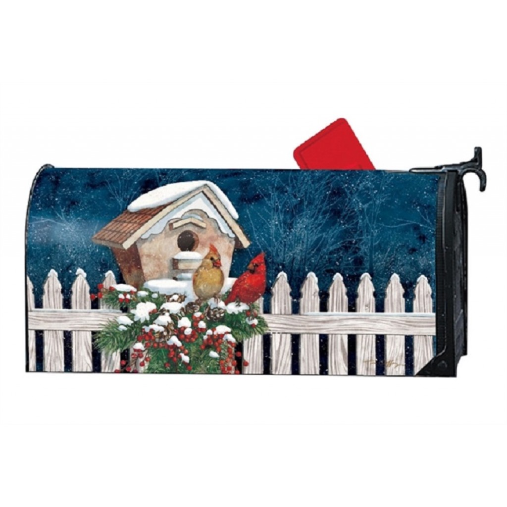 Winter Home Cardinals Mailbox Cover Mailbox Covers MailWraps