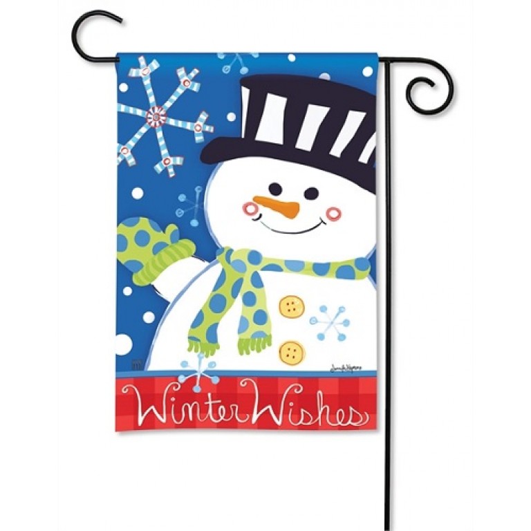 Winter Wishes Garden Flag 