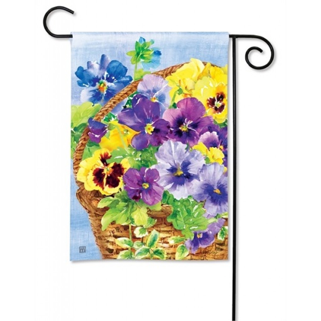 Pansy Blooms Garden Flag Floral Flags Garden Flags Yard Flags