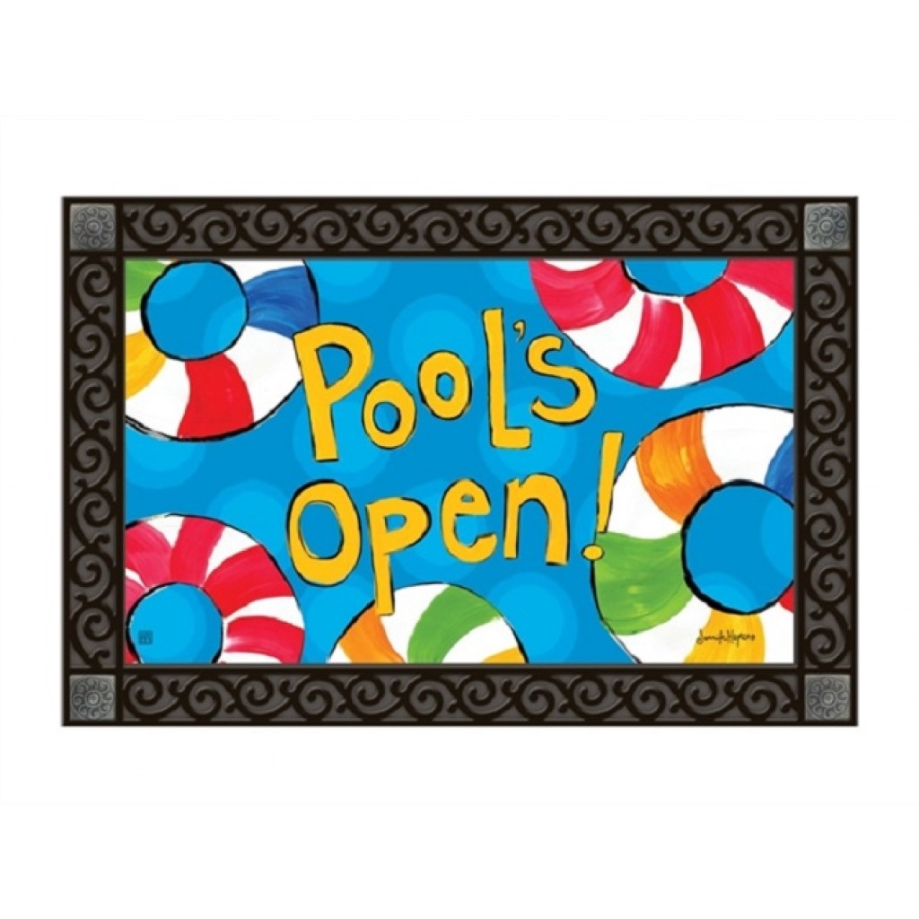 Pools Open Doormat Doormats MatMates Decorative Doormats