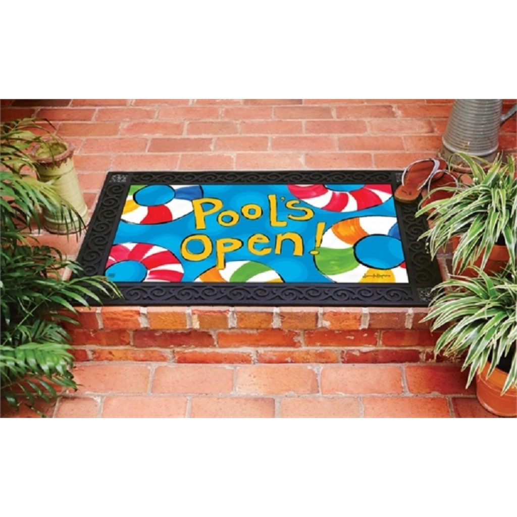 Pools Open Doormat Doormats MatMates Decorative Doormats