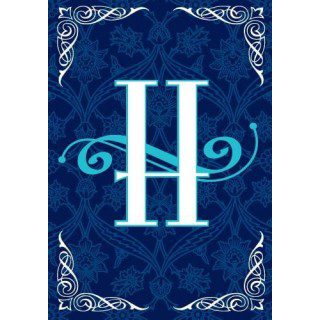 Blue Teal Monogram-H Flag | Personalized, Clearance, Cool, Flags