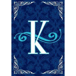 Blue Teal Monogram-K Flag | Personalized, Clearance, Cool, Flags