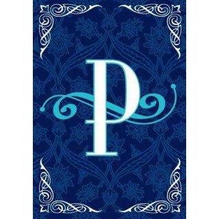 Blue Teal Monogram-P Flag | Personalized, Clearance, Cool, Flags