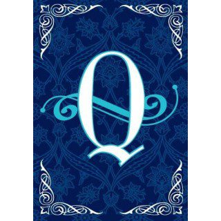 Blue Teal Monogram-Q Flag | Personalized, Clearance, Cool, Flags