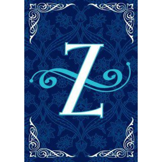 Blue Teal Monogram-Z Flag | Personalized, Clearance, Cool, Flags