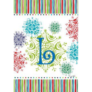 Snowflake Monogram-I Flag | Personalized, Clearance, Flags