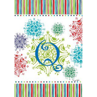 Snowflake Monogram-Q Flag | Personalized, Clearance, Flags