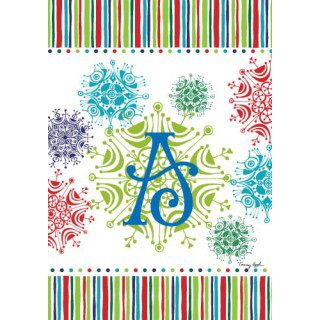 Snowflake Monogram-A Flag | Personalized, Clearance, Cool, Flag