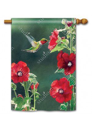 Hummingbird Delight House Flag | Bird, Floral, Yard, House, Flags