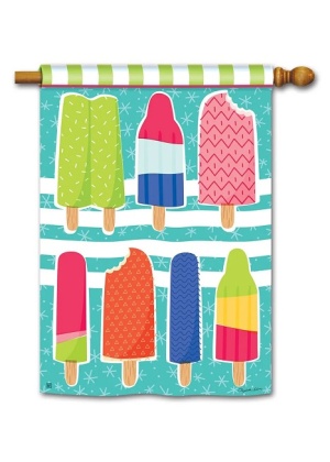 Ice Cream and Popsicles House Flag | Summer Flags | House Flag
