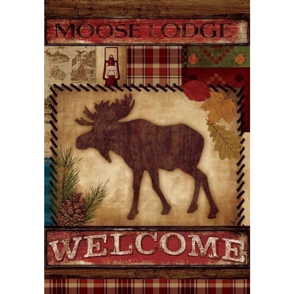 Welcome Moose Flag | Decorative Flags | Flags | Garden House Flags