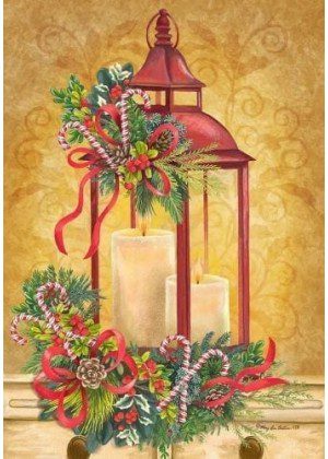 Red Christmas Lantern Flag | Winter, Christmas, Decorative, Flags