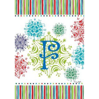 Snowflake Monogram-F Flag | Personalized, Clearance, Flags