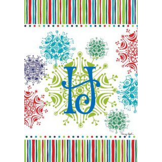 Snowflake Monogram-H Flag | Personalized, Clearance, Flags