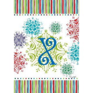 Snowflake Monogram-X Flag | Personalized, Clearance, Flags