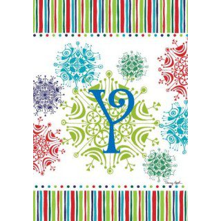 Snowflake Monogram-Y Flag | Personalized, Clearance, Flags