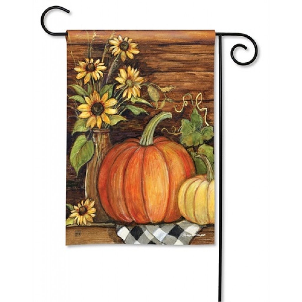 Harvest Gathering Garden Flag | Thanksgiving Flags | Fall Flag | Yard Flag