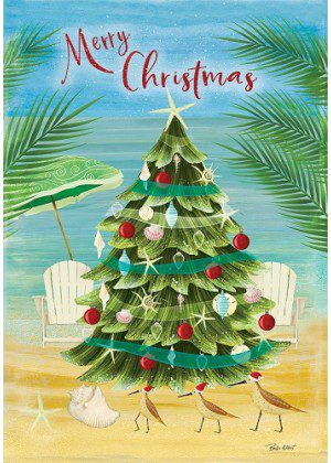 Coastal Christmas Tree Flag | Christmas, Decorative, Lawn, Flags