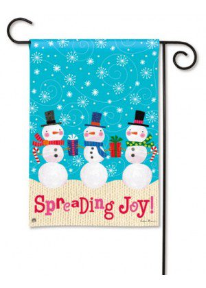 Spreading Joy Garden Flag | Christmas, Snowman, Garden, Flags