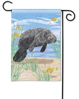 Manatee Garden Flag | Spring Flags | Yardr Flags | Animal Flag | Cool Flag