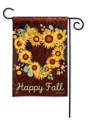 Sunflower Heart Garden Flag | Fall, Floral, Yard, Garden, Flags