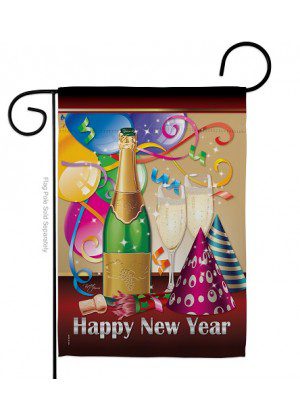 Happy New Year Garden Flag | New Year's, Cool, Garden, Flags