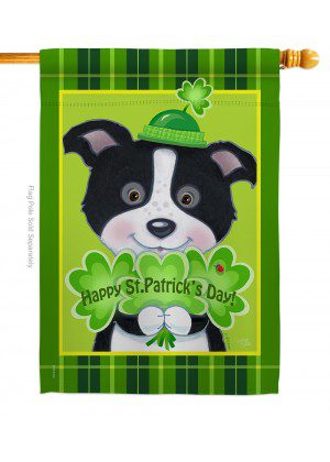 St. Pats Puppy House Flag | St. Patrick's Day, Yard, House, Flags
