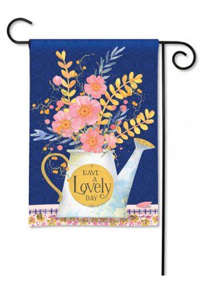 Lovely Day Garden Flag | Inspirational, Floral, Yard, Garden, Flags
