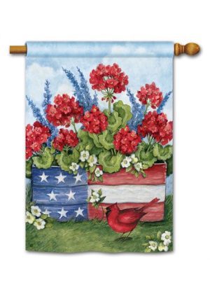 Patriotic Planter Box House Flag | Patriotic Flags | 4th of July Flags