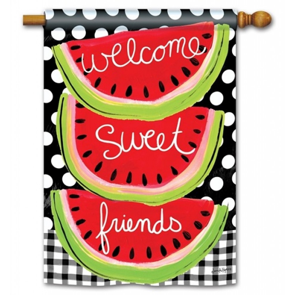 Sweet Watermelon House Flag | Welcome Flags | House Flags | Yard Flag