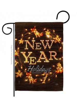 Brightly New Year Garden Flag | New Year's, Cool, Garden, Flags