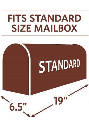 Standard Mailbox Size | Decorative Mailbox Cover