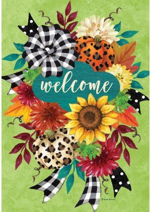 Fall Swag Flag | Fall, Welcome, Floral, Decorative, Lawn, Flags