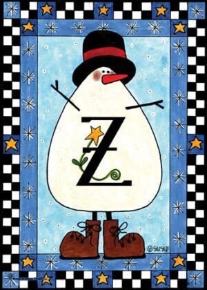 Snowman Monogram Flags Category Image