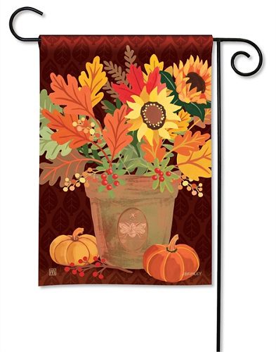 Harvest Terra Cotta Garden Flag | Fall Flags | Garden Flags