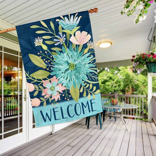 Floral Reflection House Flag | Summer Flags | House Flags