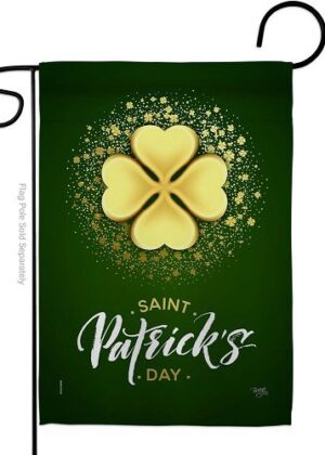 Gold Shamrock Garden Flag | St. Patrick's Day, Cool, Garden, Flag