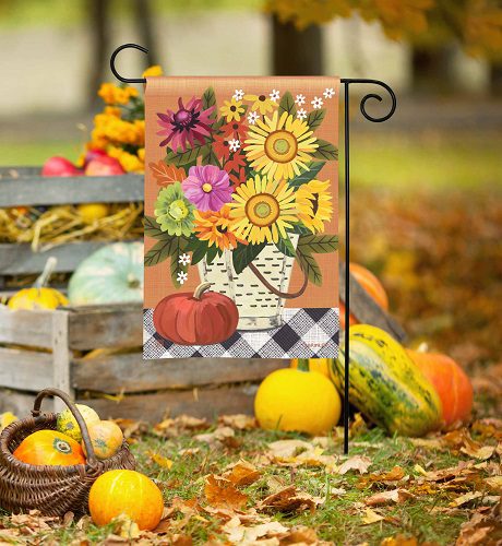 Autumn Basket Garden Flag | Fall, Floral, Yard, Garden, Flags