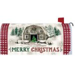 Christmas Barn Mailbox Cover | Mailbox Covers | Mailbox Wraps