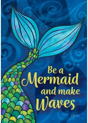Be a Mermaid Flag | Summer Flags | Two Sided Flags | Cool Flags
