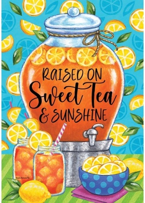 Sweet Tea & Sunshine Flag | Summer, Cool, Yard, Decorative, Flag
