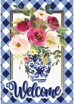 Welcome Roses Flag | Welcome, Spring, Floral, Lawn, Cool, Flags
