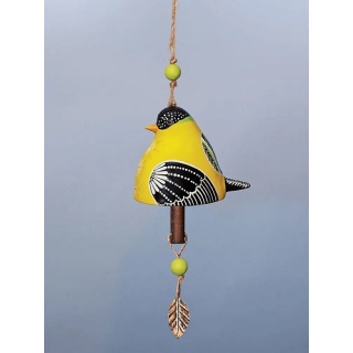 Goldfinch Ceramic Bell | Bells | Decorative Bells | Ceramic Bells