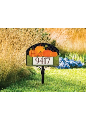 Patterned Pumpkins Yard Sign | Yard Signs | Address Plaques