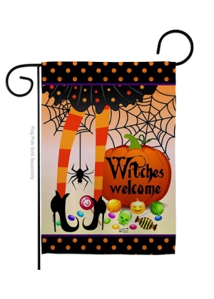 Witches Welcome Garden Flag | Halloween, Garden, Cool, Flags