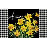 Daffodil Check Doormat | Decorative Doormat | MatMate | Door Mat