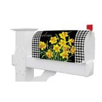 Daffodil Check Mailbox Cover | Mailbox Wraps | Mailbox Covers