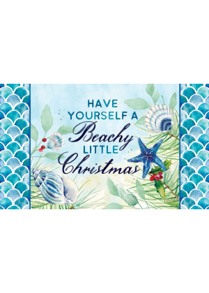 Beachy Christmas Doormat | Decorative Doormats | MatMates